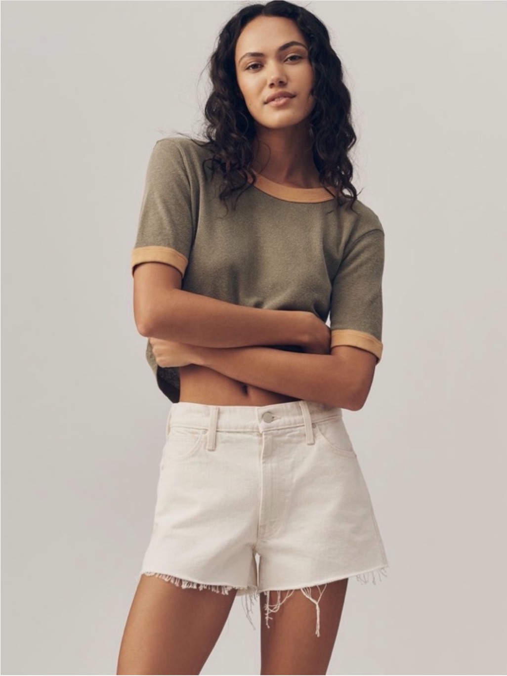 Mother The Dodger Fray High Rise Shorts New